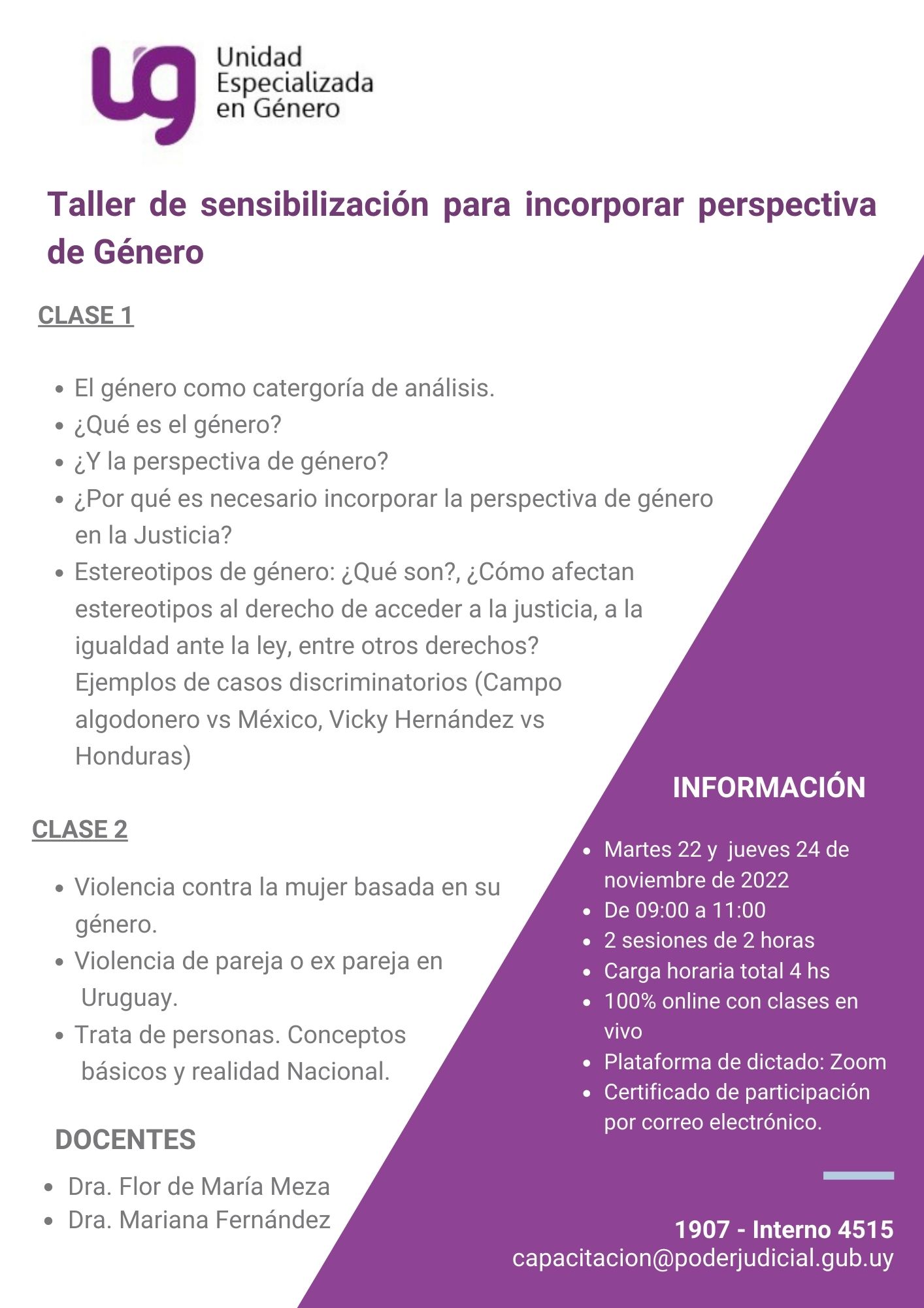 UEG Curso Sensibilizacion 22 y 24 noviembre