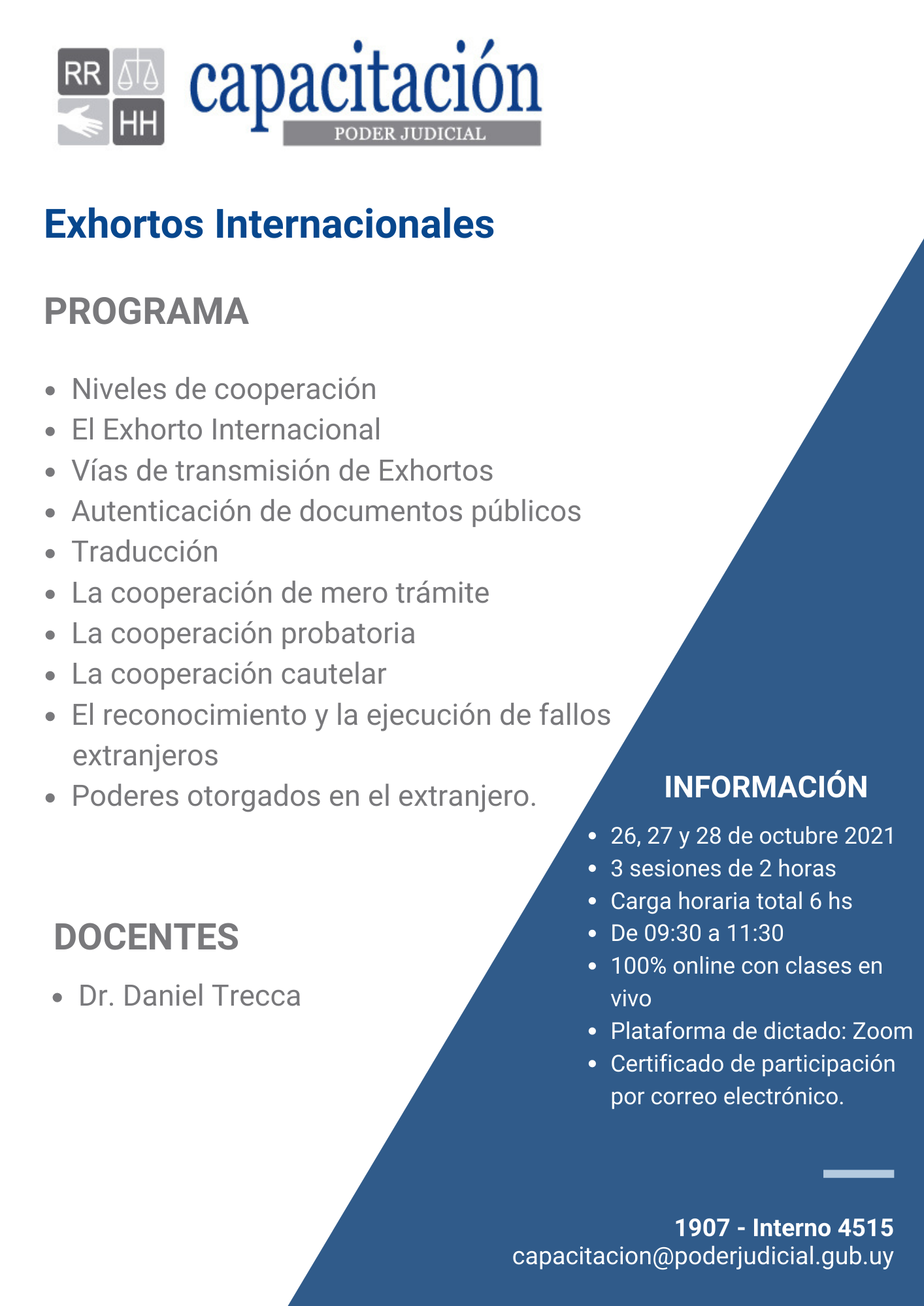 Exhortos internacionales