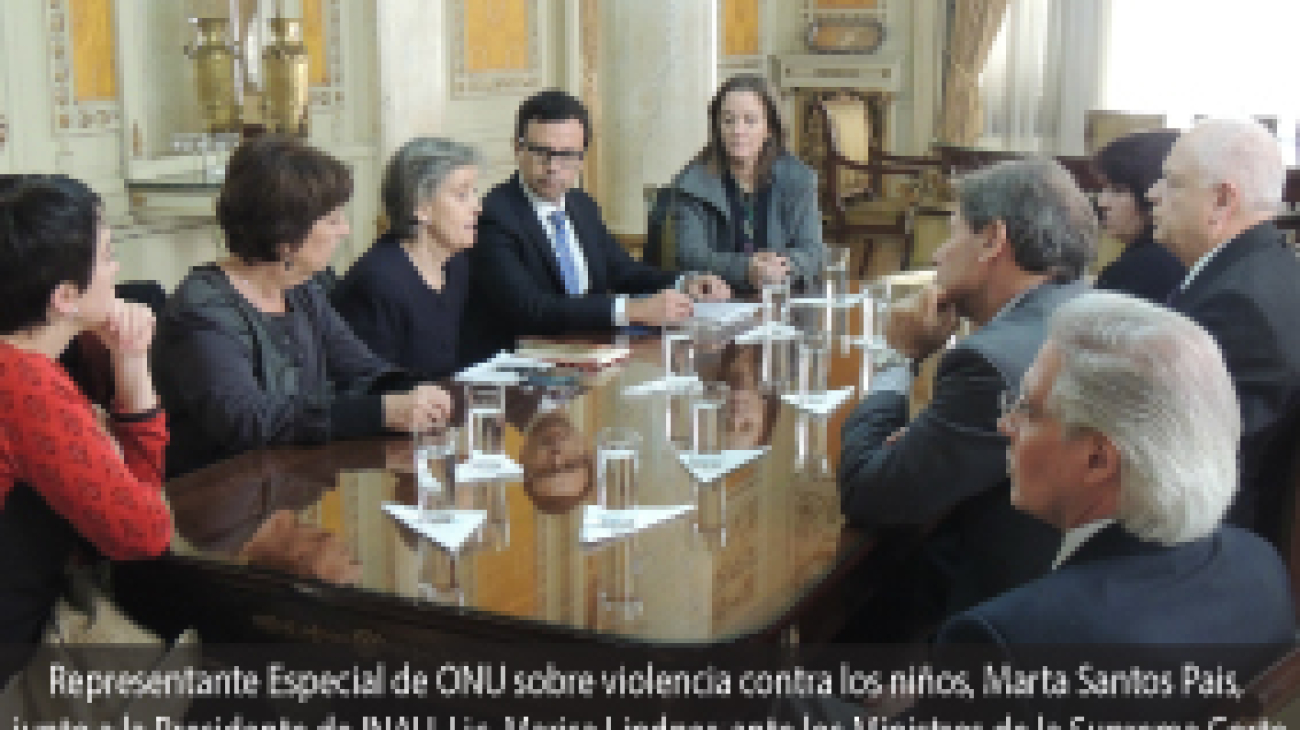 Representante de ONU sobre violencia contra los niños visitó la Suprema Corte de Justicia