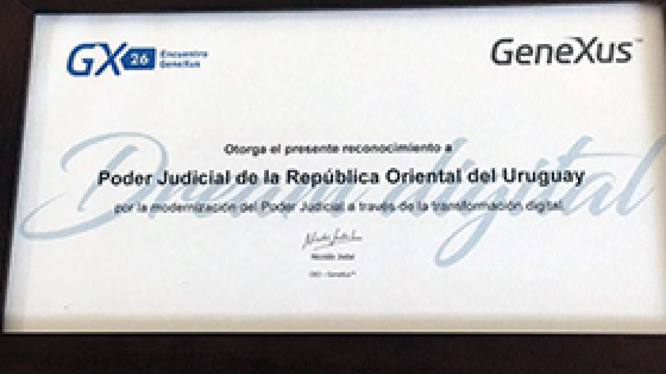 Poder Judicial recibe reconocimiento por su proceso de modernización digital