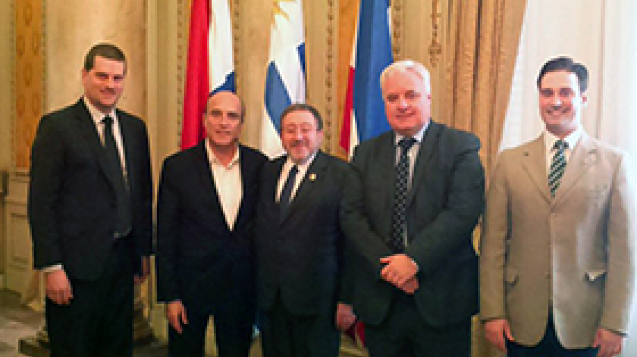 Presidente de la Suprema Corte recibió al Intendente de Montevideo en el Palacio Piria