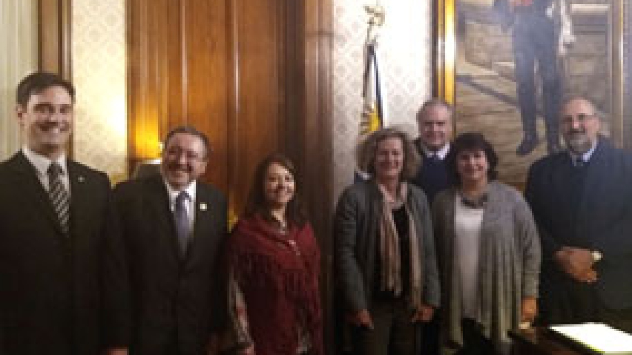 Autoridades salientes del INDDHH visitaron la Suprema Corte de Justicia