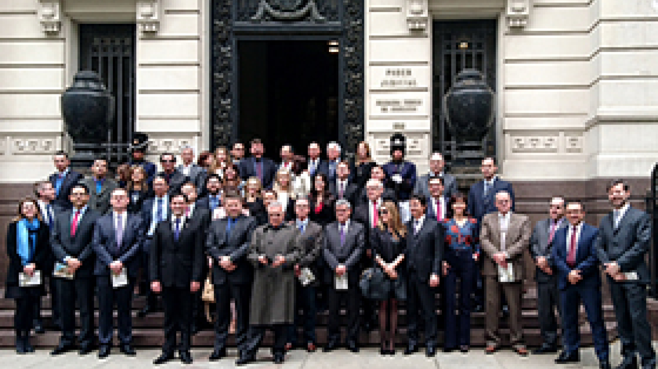 Jueces Federales de Rio Grande do Sul visitaron el Palacio Piria e intercambiaron experiencias