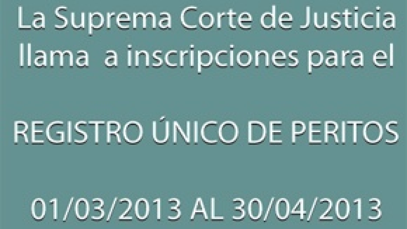 Registro Único de Peritos