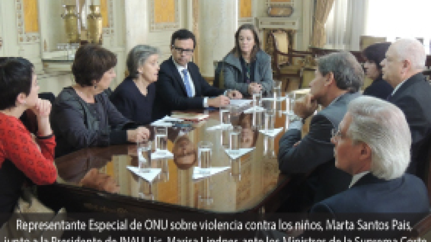 Representante de ONU sobre violencia contra los niños visitó la Suprema Corte de Justicia
