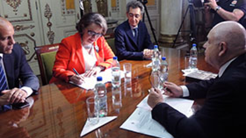 Representando a la Secretaría Permanente de Cumbre la SCJ suscribe convenio de cooperación con la Secretaría General Iberoamericana