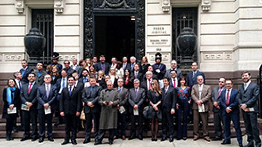 Jueces Federales de Rio Grande do Sul visitaron el Palacio Piria e intercambiaron experiencias
