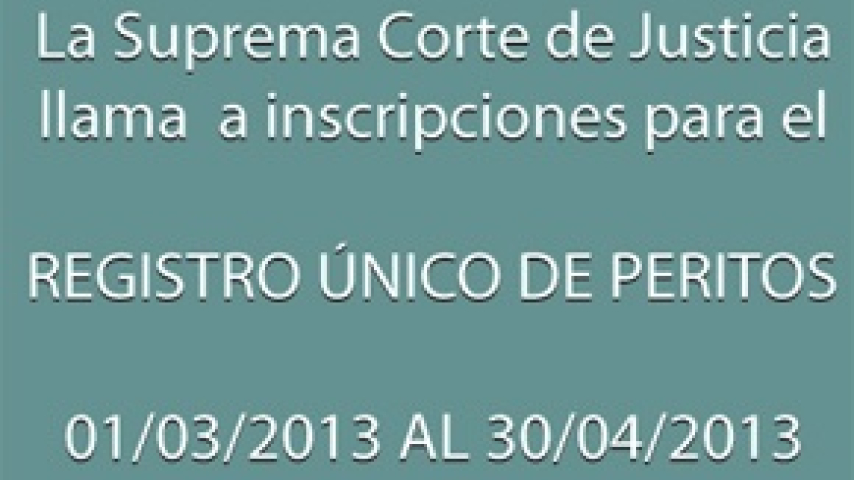 Registro Único de Peritos