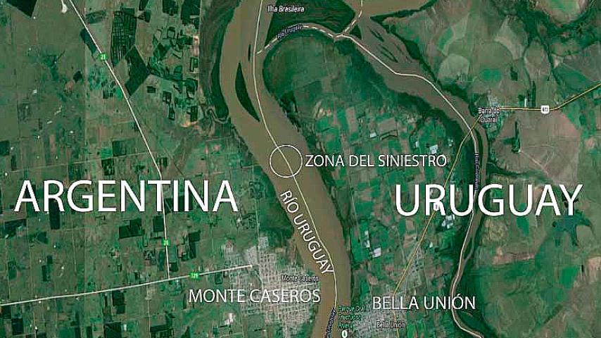 Juez de Paz de Bella Unión falleció al hundirse embarcación en río Uruguay