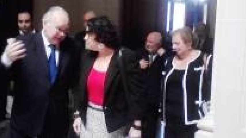 Jueza de la Corte Suprema de EUA visita a sus colegas uruguayos