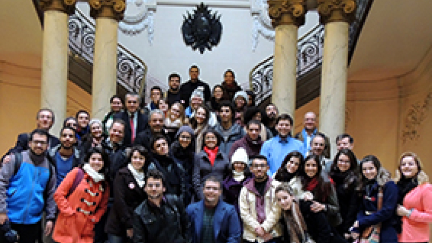 Estudiantes de la Universidad de San Pablo visitaron sede de la Suprema Corte de Justicia